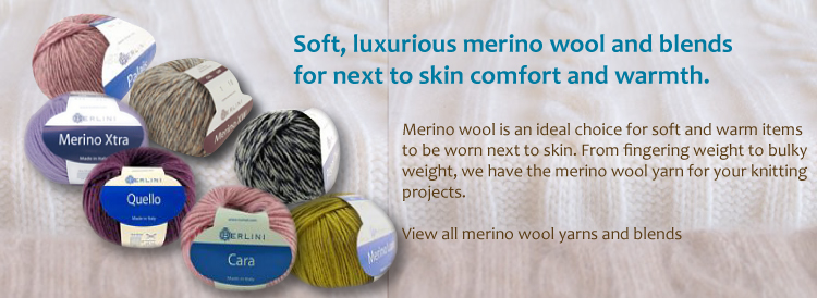 Merino wool knitting yarn