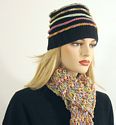 Vail Raised Ridge Hat and Scarf Set