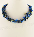 Malibu necklace Cobalt Blue