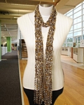 Maxine - Crochet Ladder Ribbon Scarf