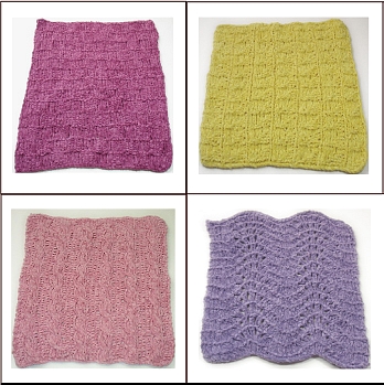 Free Knitting Pattern Rocky Point Beach Washcloth - Baby