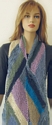 diagonal triangle scarf pattern