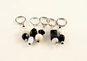 Stitch markers - black & white