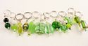 Stitch markers - olives/lime