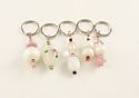 Stitch markers - whites/cream