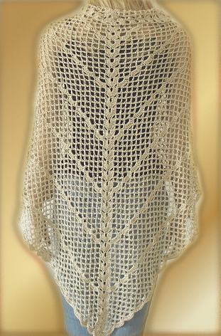 ABC Knitting Patterns - Autumnal Triangle Shawl.