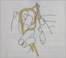 Chronicle #1, Picture 1: How to make a slip knot