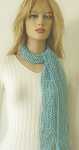 Handmade Scarf Light Turquoise Scarf