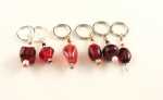 Handmade Stitch Markers - Ruby/Reds