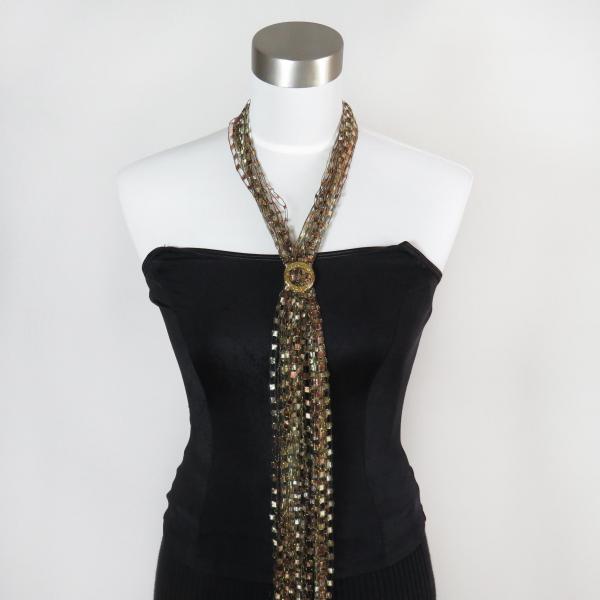 Luminarie Scarf Necklace 09 Parisian Cafe