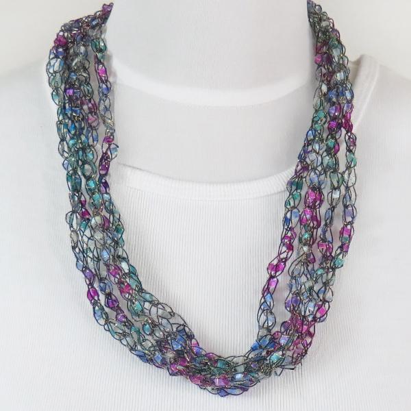 Petite Infinity Scarf Necklace 129 Peacock