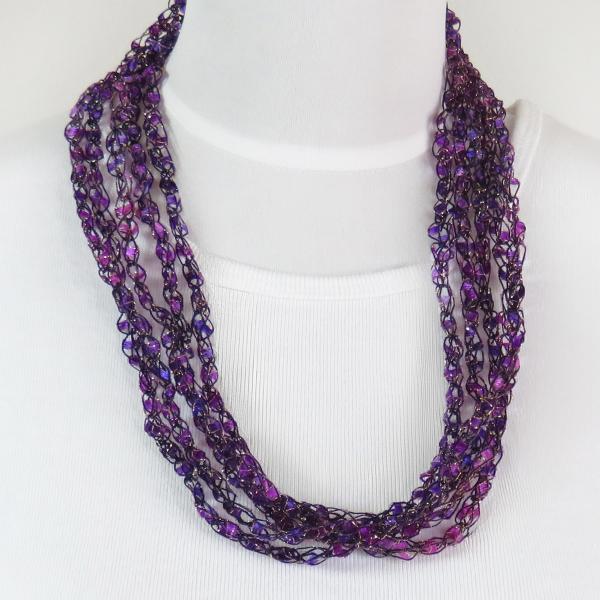 Petite Infinity Scarf Necklace 161 Purple Royale