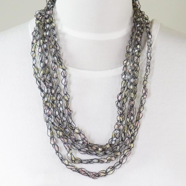 Petite Infinity Scarf Necklace 64 Fresh Pearls