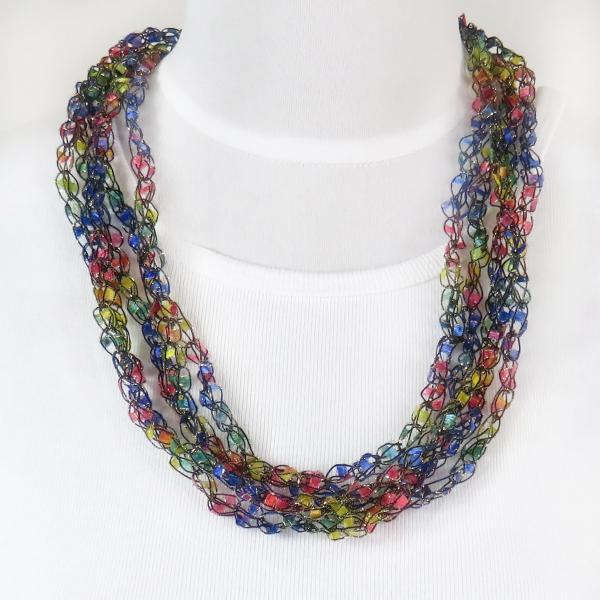 Petite Infinity Scarf Necklace 89 Blue Parade