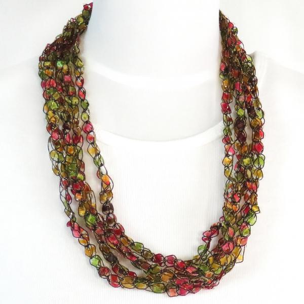 Statement Infinity Scarf Necklace 113 Fall Herbs