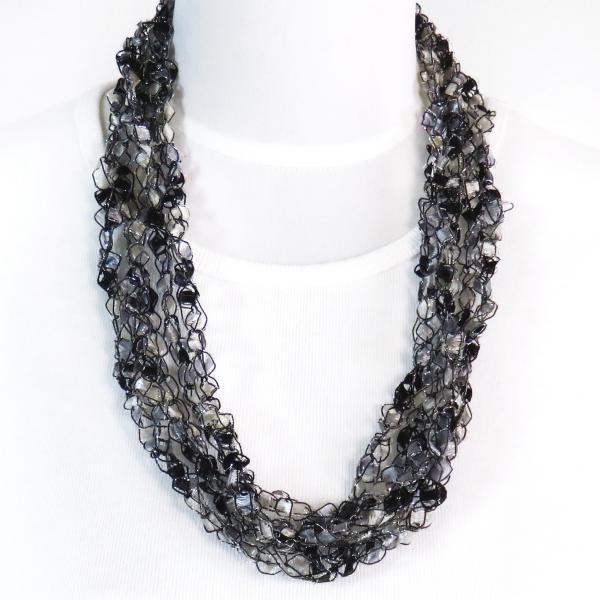 Statement Infinity Scarf Necklace 140 Zebra
