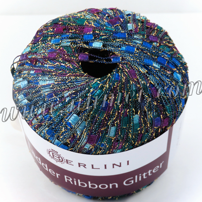 Berlini Ladder Ribbon Glitter Knitting Yarn at NuMei Yarn | numei.com