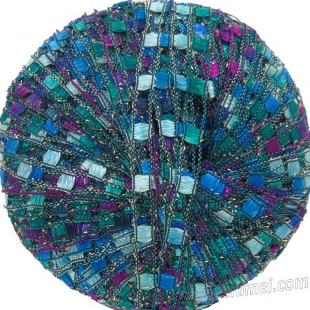 Berlini Ladder Ribbon Glitter 129 Peacock