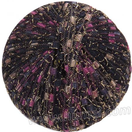 Berlini Ladder Ribbon Glitter 134 Black Plum