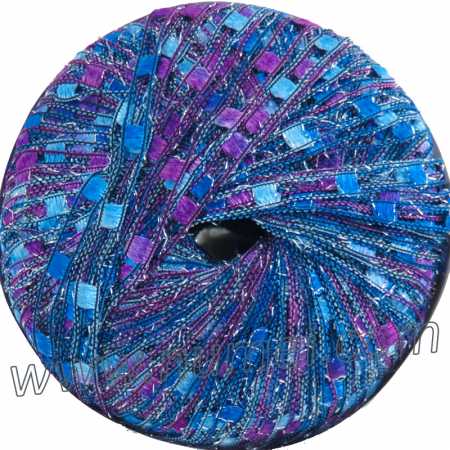 Berlini Ladder Ribbon Glitter 160 Blue Iris