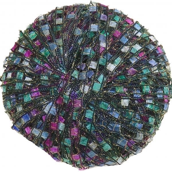 Berlini Ladder Ribbon Glitter 129 Peacock