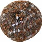 Berlini Ladder Ribbon Glitter 125 Copper Brown