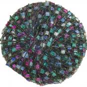 Berlini Ladder Ribbon Glitter 129 Peacock