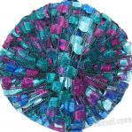 Berlini Ladder Ribbon Yarn - 50 Grams (1.75 Ounces), 142 Yards - #97  Kensington - Orchid, Blue, Teal, Bronze