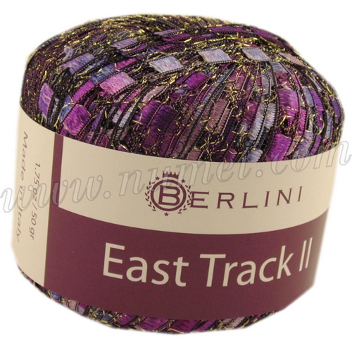 Berlini East Track II Glittery Ladder Ribbon Yarn at NuMei Yarn | numei.com