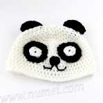 Crochet Pattern Panda Baby Hat