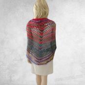 Crochet Pattern: Auburn Batwing Shawl