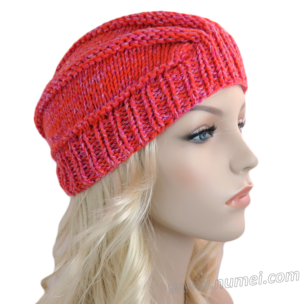 Knitting Pattern Ribbed Wedge Turban Chunky Yarn