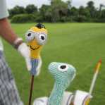 Knitting Pattern Golf Club Covers - Green Monster and Minion