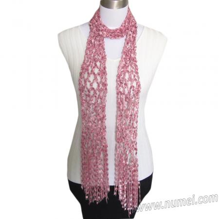 Diamond Mesh Scarf (Ladder Ribbon Maxi)