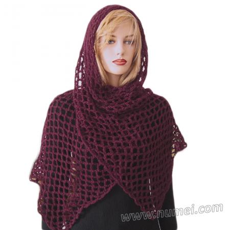 Free Crochet Pattern Fanchon Diamond Mesh Shawl