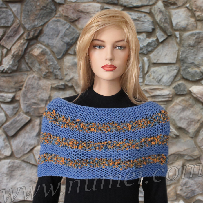 Free Knitting Pattern Alison Cowl / Shoulder Wrap