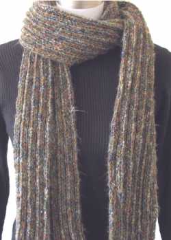 Free Knitting Pattern Ribbed Scarf