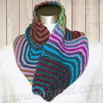 Free Knitting Pattern Colleen Mitered Cowl