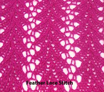 Free Knitting Pattern 3 Lace Stitches For Scarf/Shawl