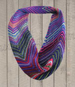 Knitting Pattern Mitered Infinity Scarf