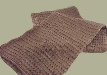 Free Knitting Pattern Justin Scarf - Handsome scarf for men