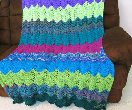 Michelle Wavy Ripple Afghan Throw