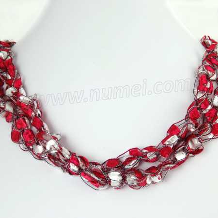 Handmade Ribbon Necklace ME42100