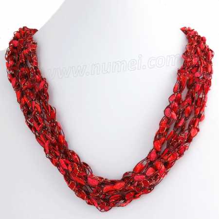 Handmade Ribbon Necklace MG4242