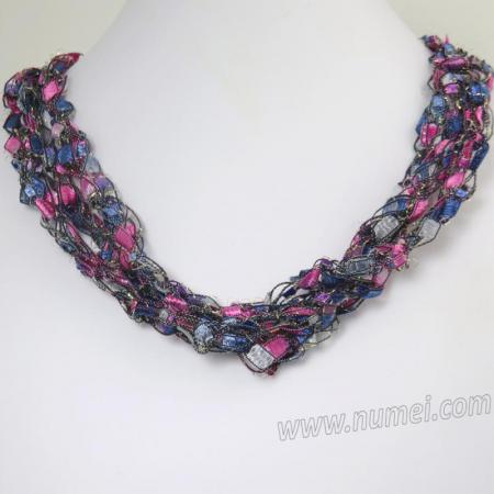 Handmade Ribbon Necklace MG7272