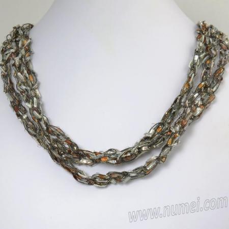 Handmade Ribbon Necklace MG7476