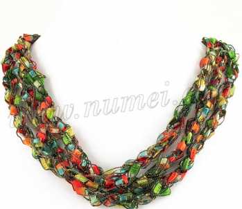 Handmade Ribbon Necklace MG4068