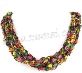 Handmade Ribbon Necklace MG7375