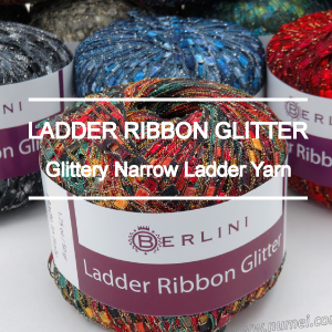 Berlini Ladder Ribbon Glitter Yarn