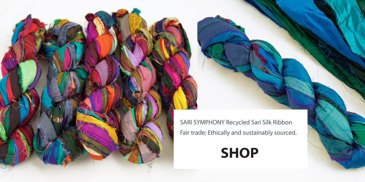 Yarnlala Sari Symphony Recycled Sari Silk Ribbon